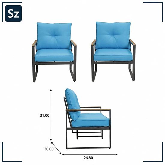 WOW PIONEER Steel Frame Patio Chair