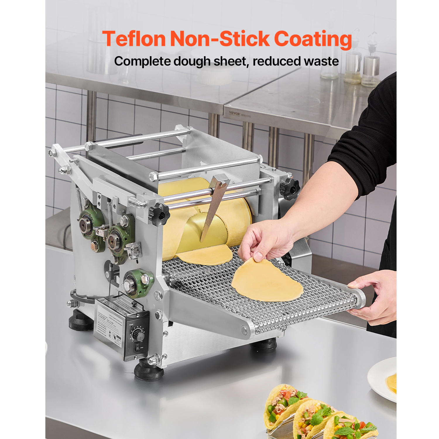 HONGGE Electric Tortilla Maker, Automatic Corn Tortilla Making Machine with Non-Stick Coating