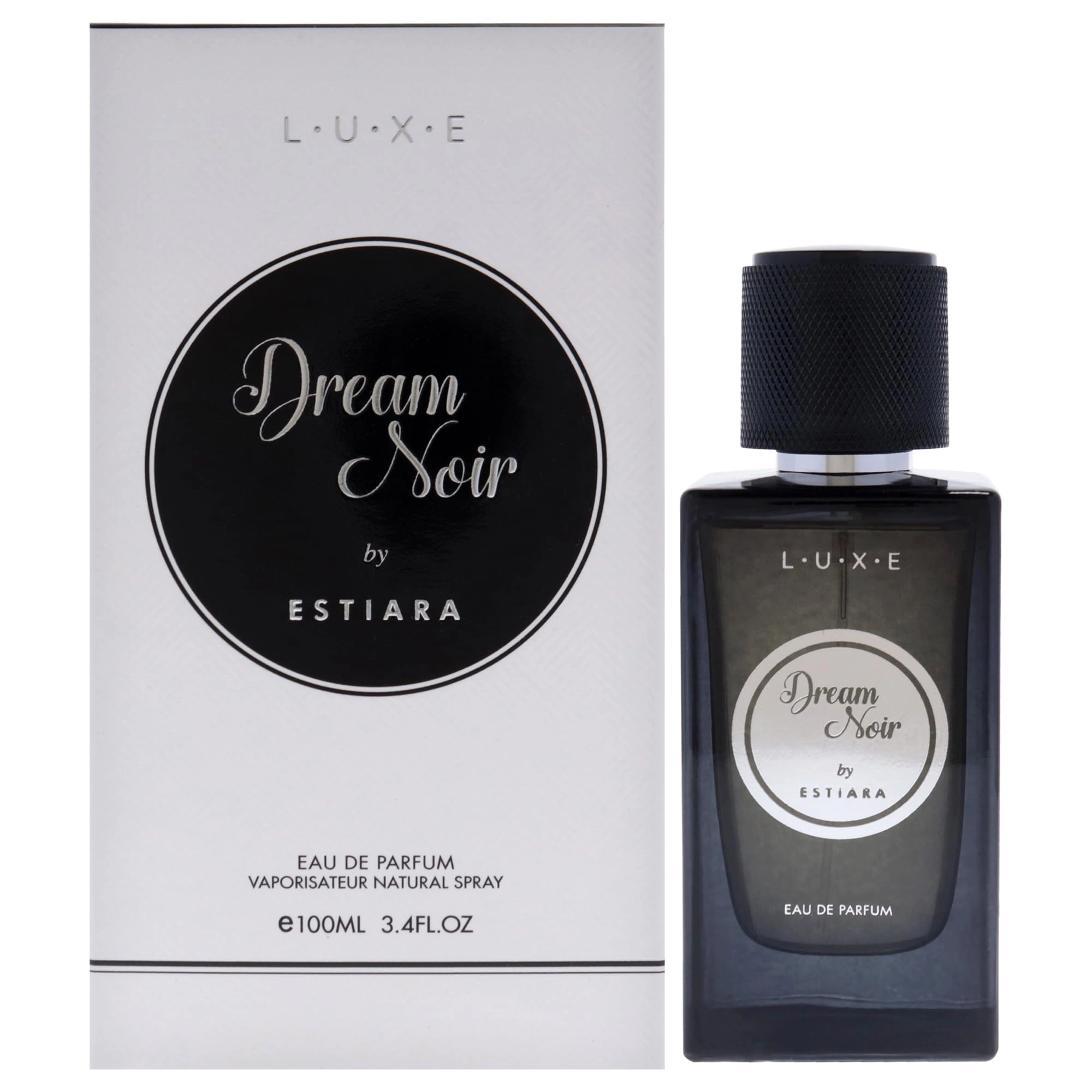 Estiara Luxe Dream Noir Eau de Parfum, Unisex Oriental Floral Spicy 3.4 oz Spray
