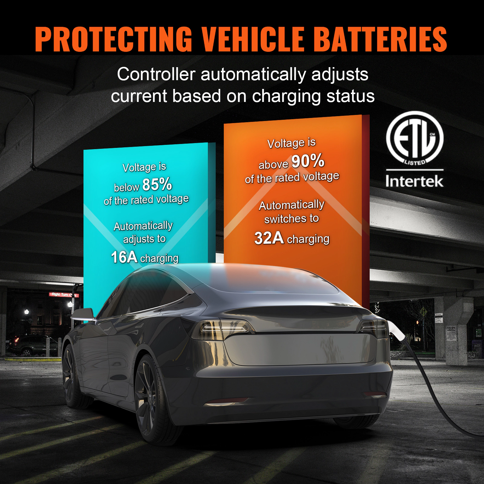 HONGGE Level 2 Portable EV Charger, 240V, Electric Vehicle Charger with Charging Cable, NEMA 14-50P Plug