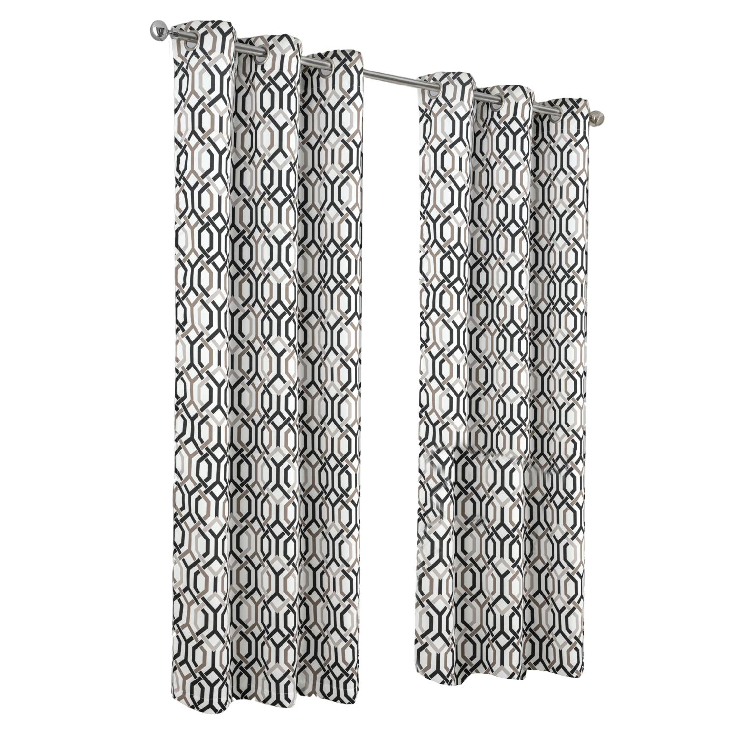 RT Designer Collection Rory Printed Blackout Luxurious Decorative Grommet Curtain Panel 54" x 90
