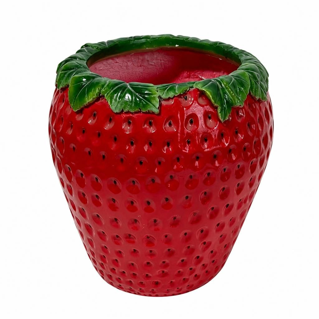 WOW PIONEER Round Resin Planter Pot for Flowers Herbs Vegetables Patio Garden Balcony Yard Entryway