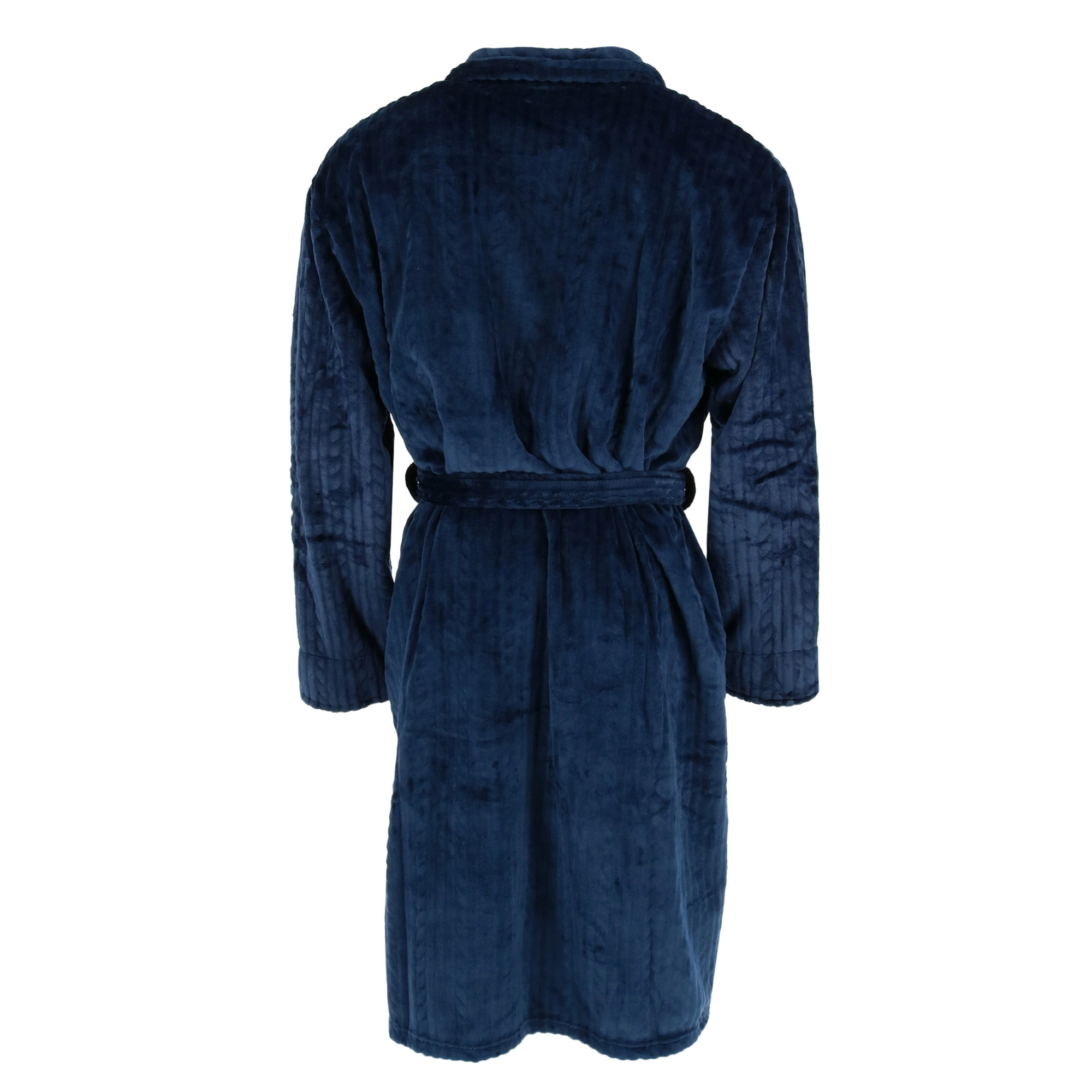 Wanted Men's Cable Shawl Collar Plush Robe