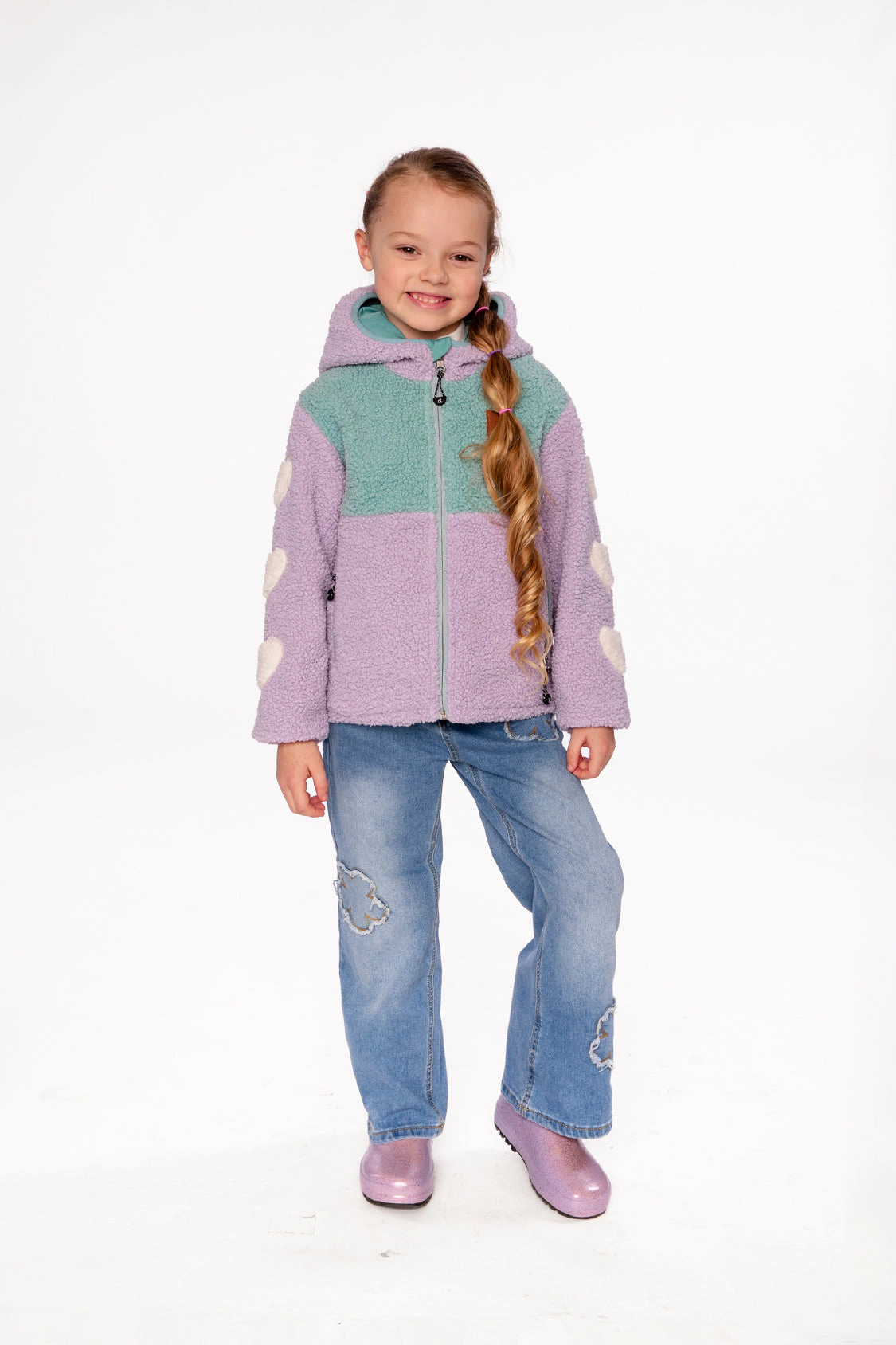 Deux par Girls Reversible Mid-Season Jacket