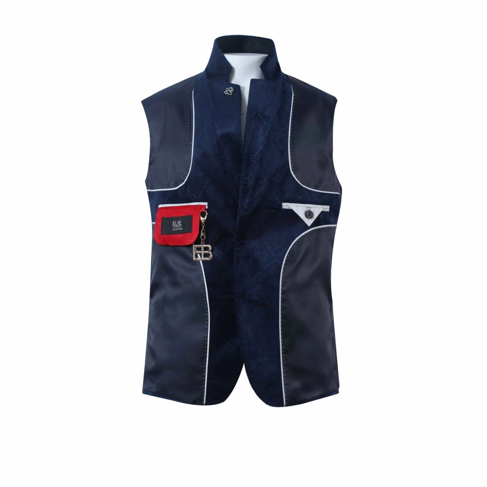 Elie Balleh Boys Slim Fit Velvet Sports Coat Jacket