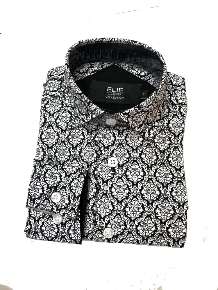 Elie Balleh Boys Slim Fit Button-Down Shirt