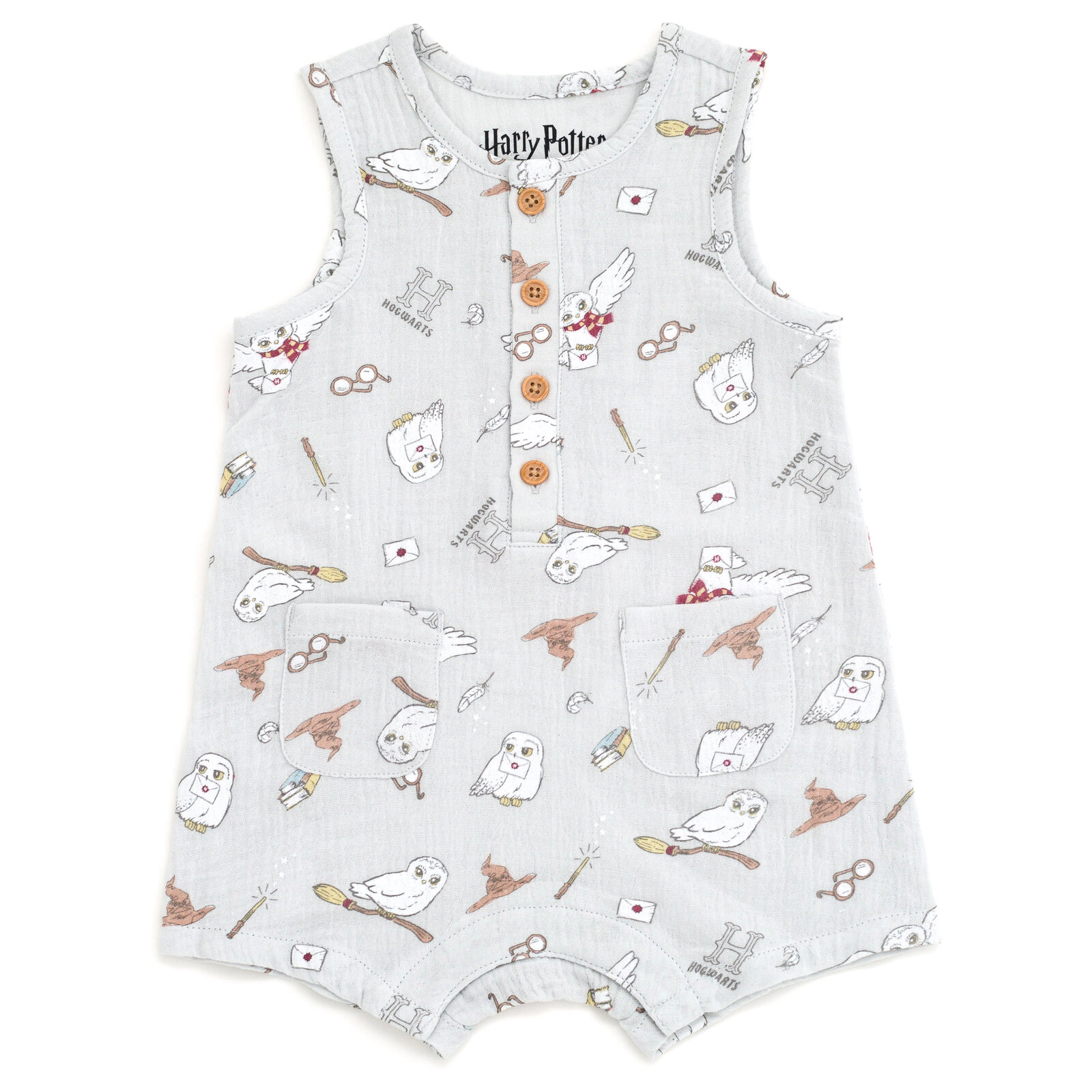 Harry Potter Hedwig Baby Sleeveless Gauze Romper