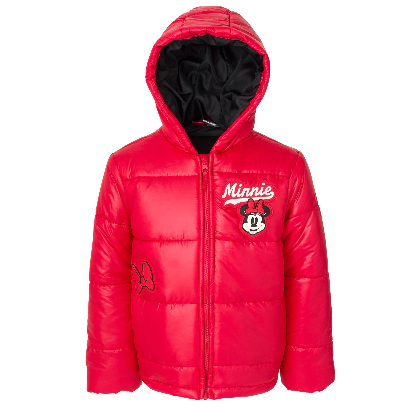 Disney Minnie Mouse Girls' Hooded Puffer Coat