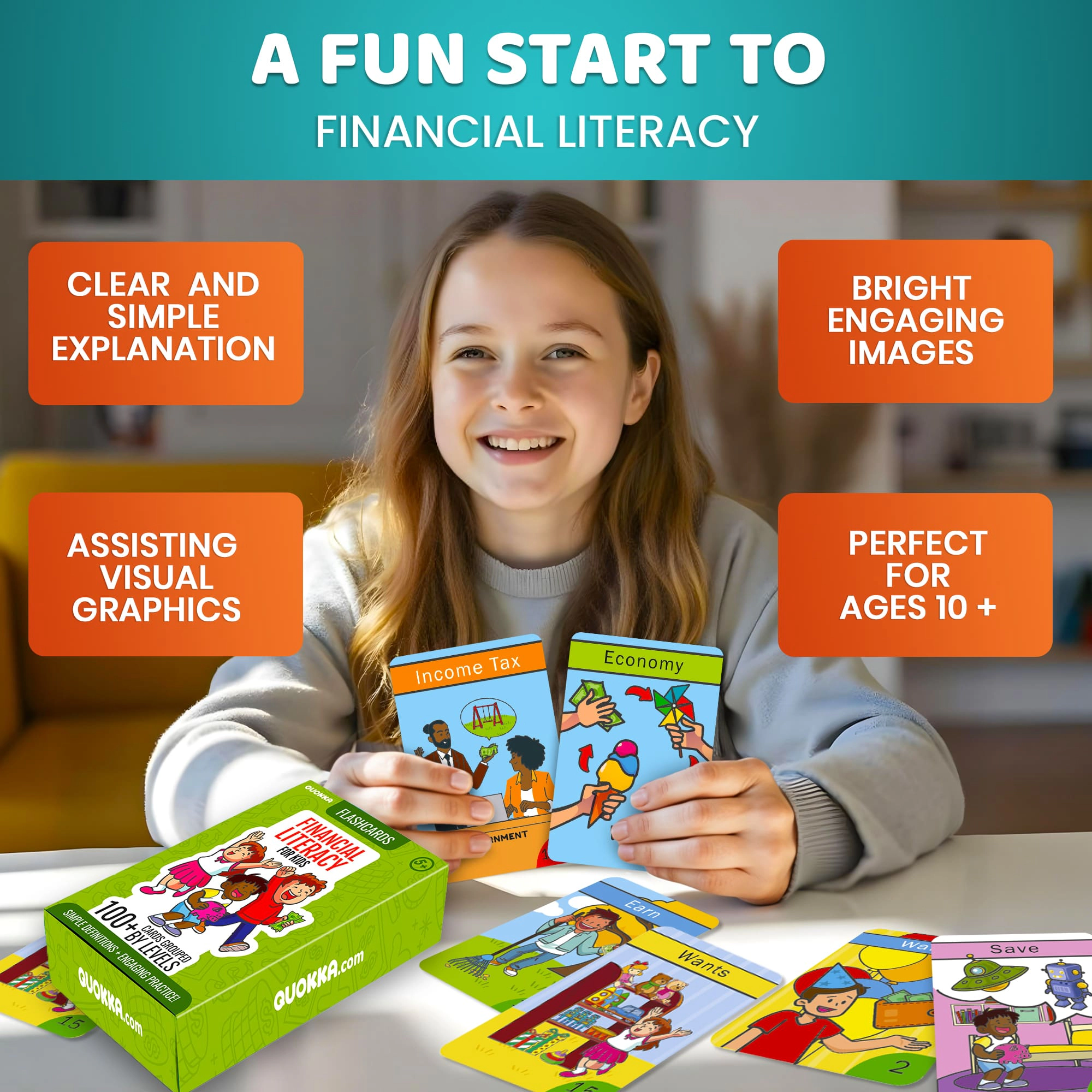 QUOKKA Sight Words and Learning Flash Cards for Kids - Educational Reading Writing Fluency