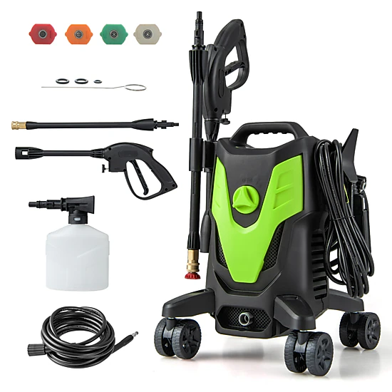 SUGIFT 2400 PSI 1.7 GPM Electric Pressure Washer with 4 Nozzles 19.7-ft ...