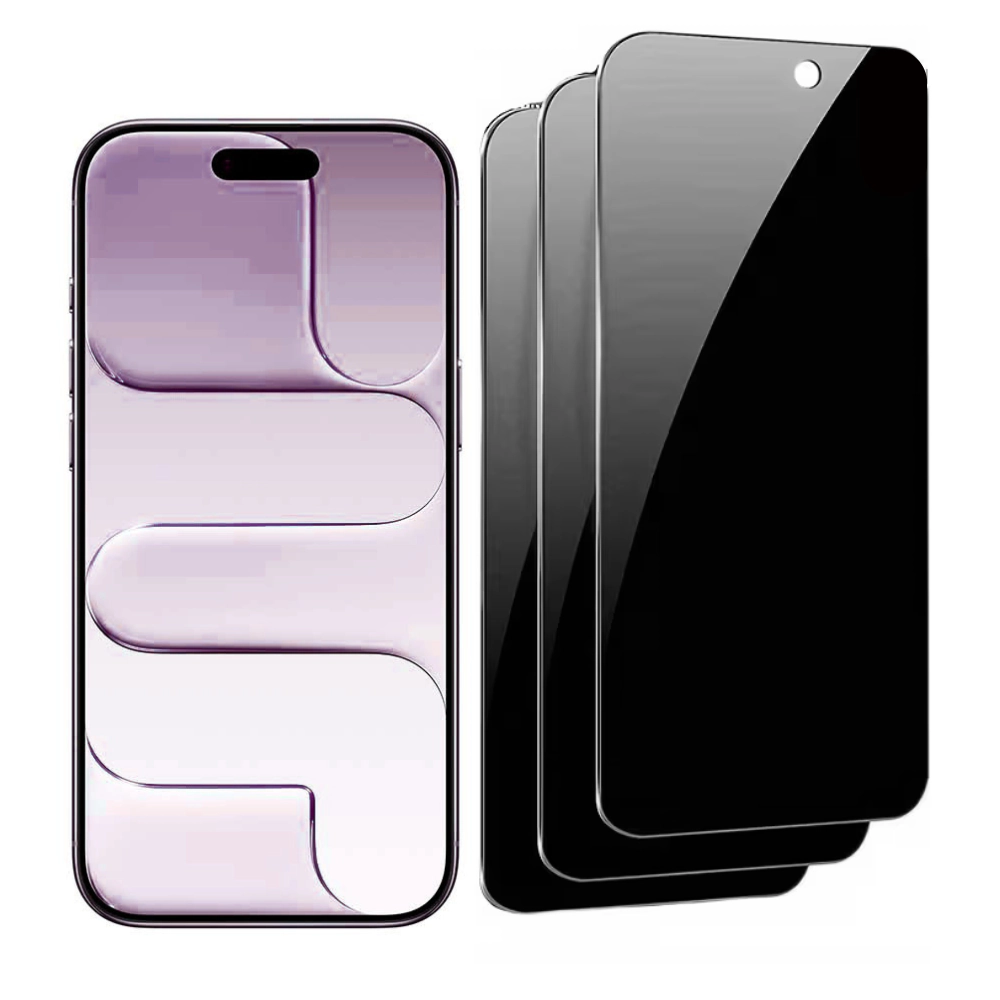 Qixxronics Privacy Screen Protector for iPhone 17 Air Scratch-Resistant 3-Pack Tempered Glass