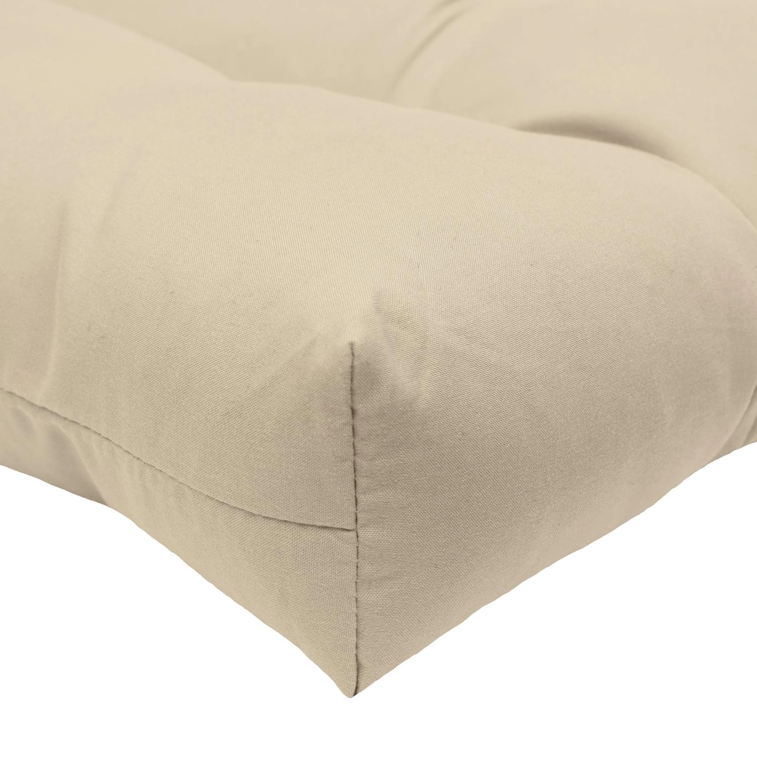 Habitat Tufted Ultra Soft Comfortable Chair Pad Pack of 2 Each 15" X 15" Buff