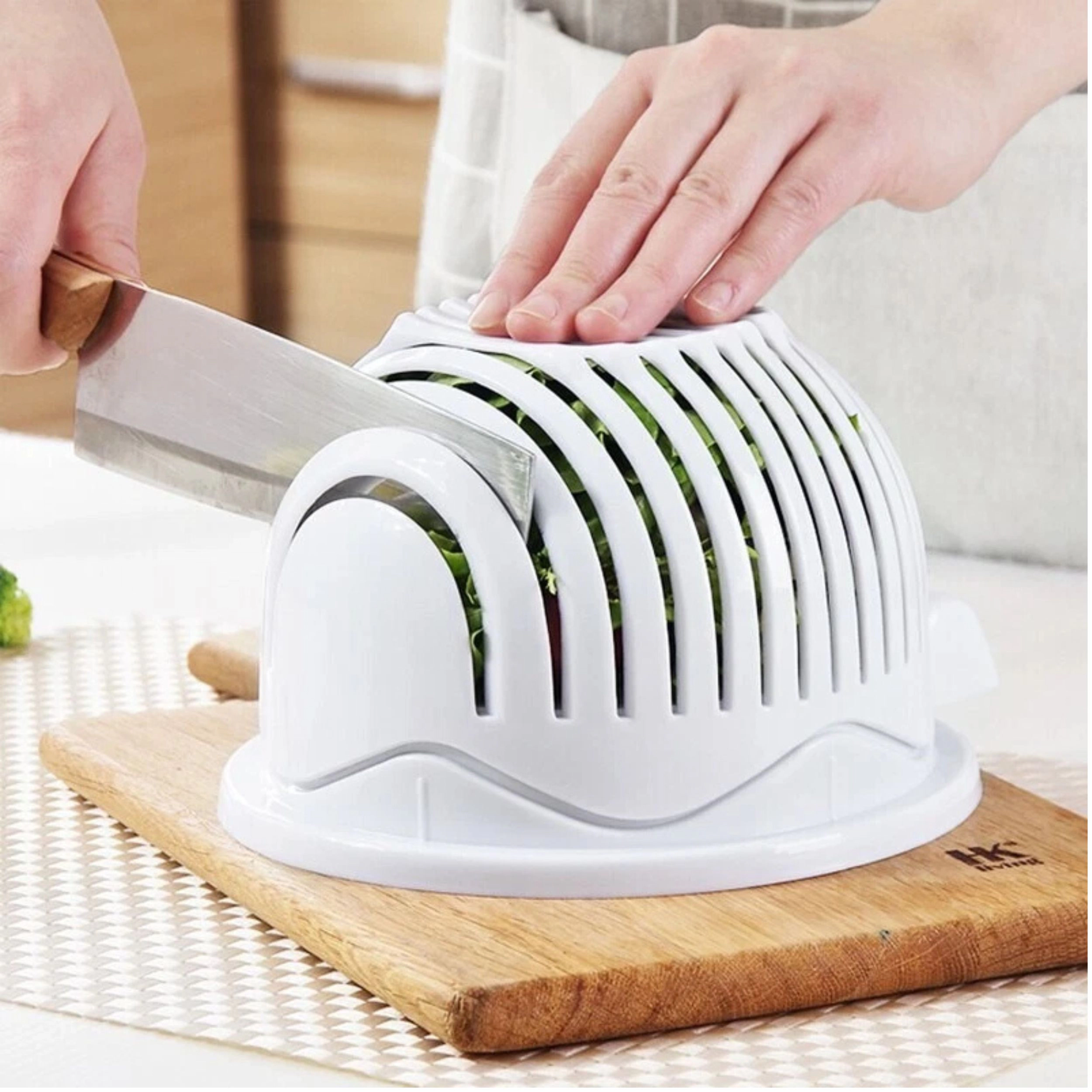 Home Collection Quick Salad Cutter Bowl with Strainer BPA-Free