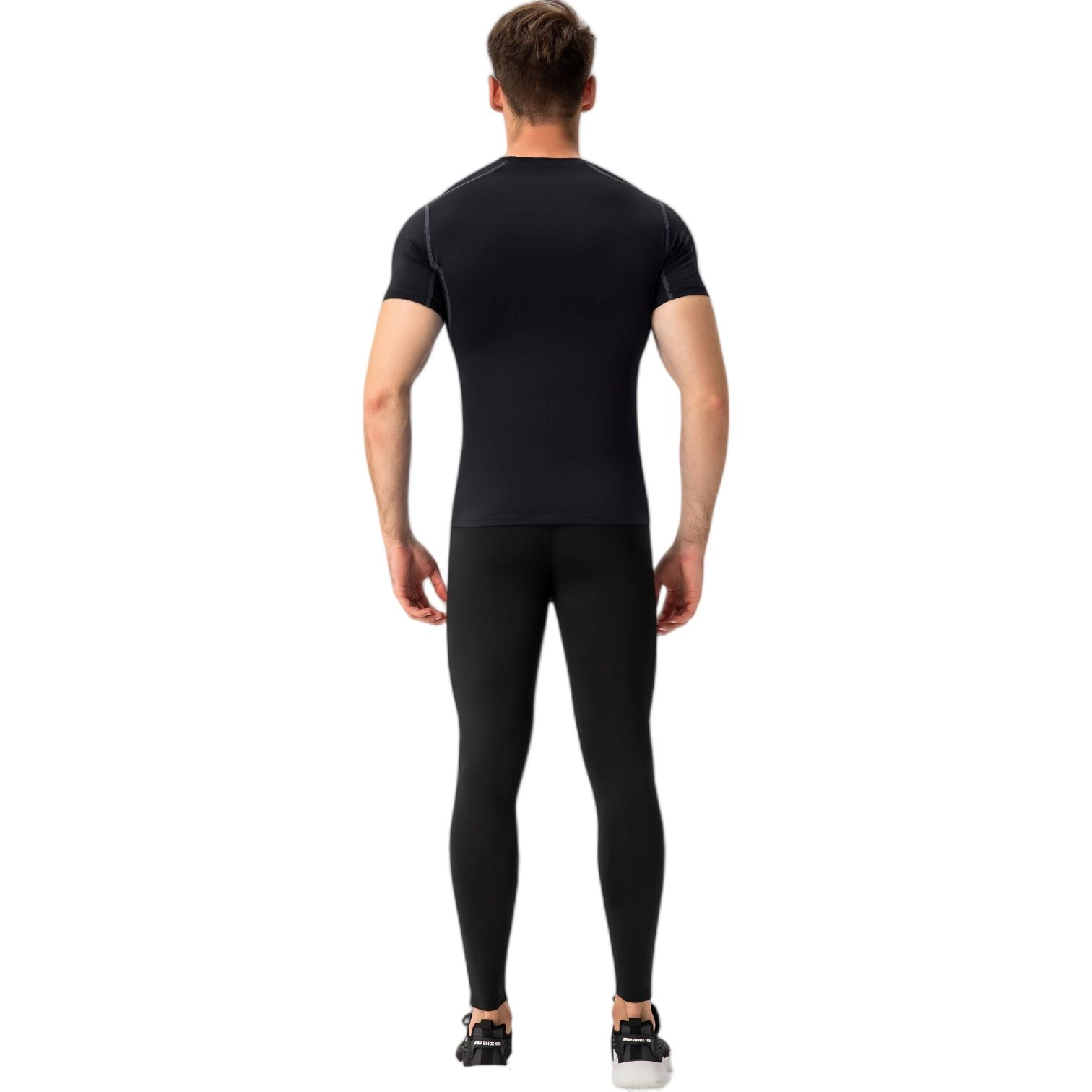 Anna-Kaci Mens Short Sleeve Compression Crew Neck Shirt