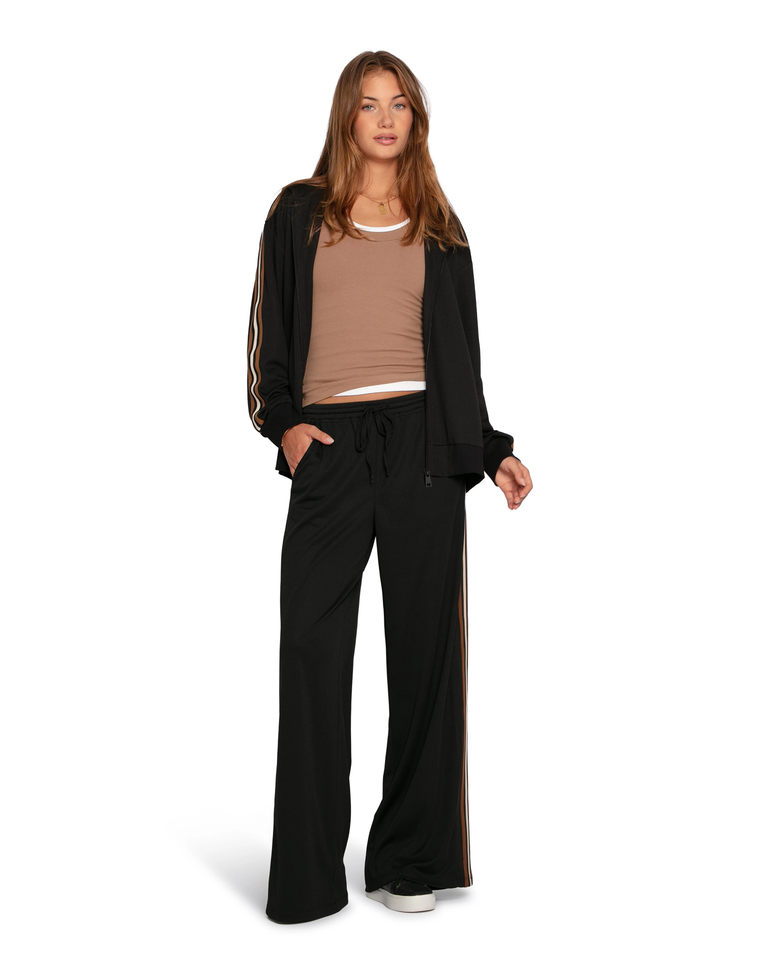 Belle & Bloom Beach Front Striped Wide Leg Pants