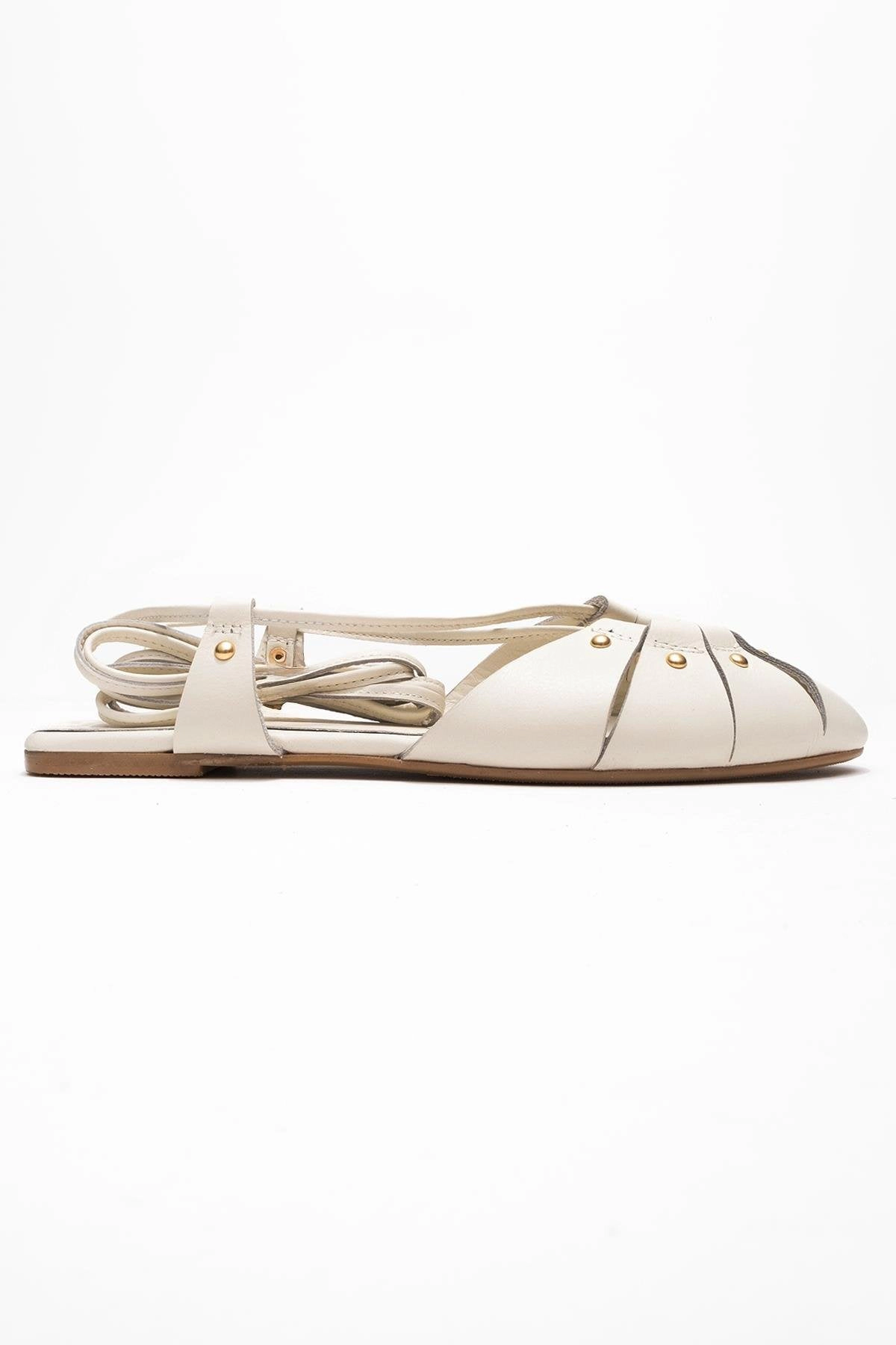 Forever & Always Womens Daria Leather Ankle Lace-Up Sandals