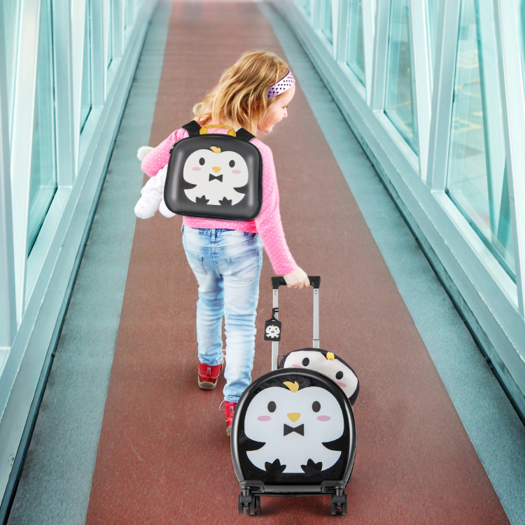 Hivvago Kids Luggage Set with Rolling Suitcase and Backpack