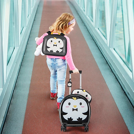 Hivvago Kids Luggage Set with Rolling Suitcase and Backpack