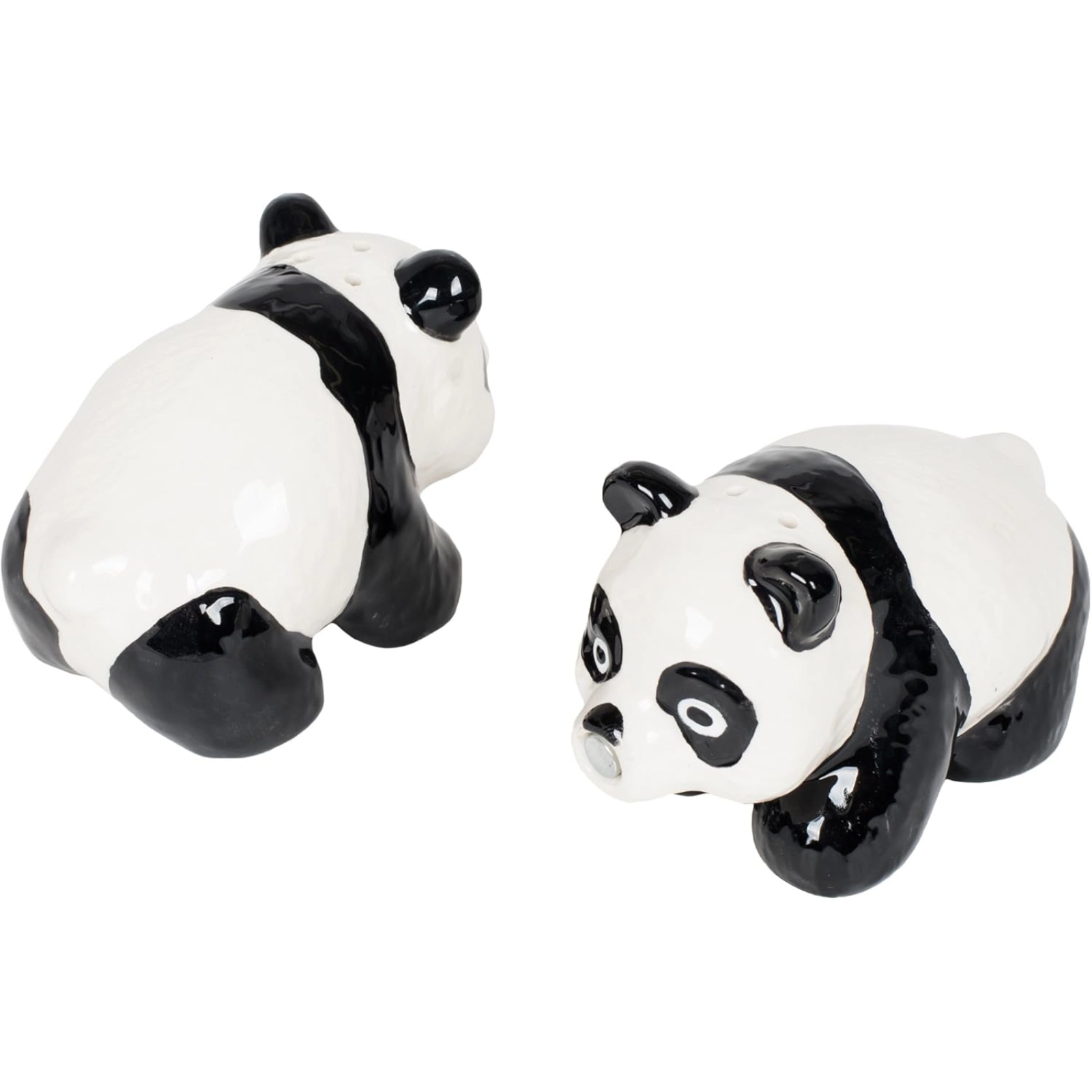Pacific Giftware Cutie Panda Bears Kissing Attractives Magnetic Ceramic Salt and Pepper Shaker Set