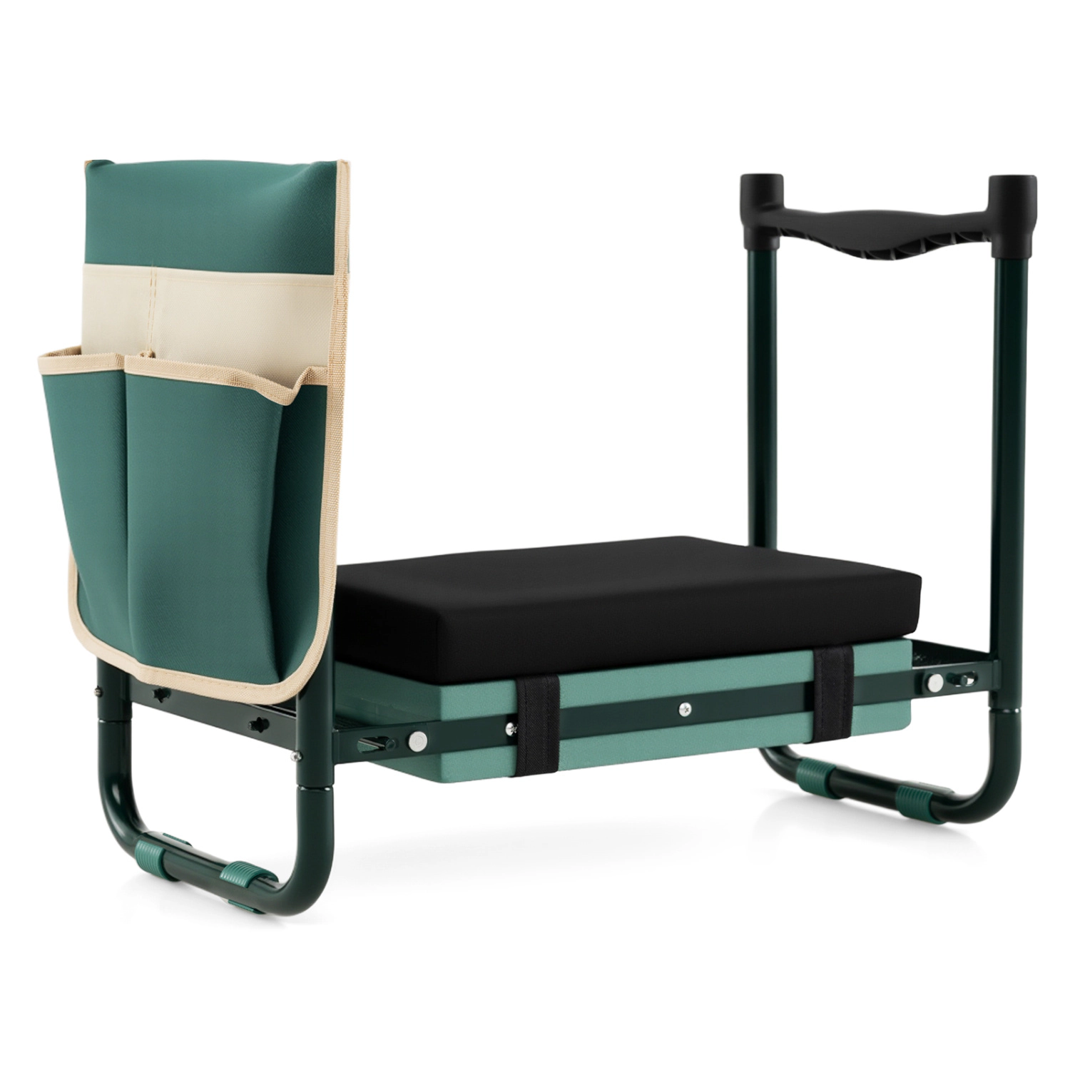LJG Garden Kneeler and Seat Foldable Gardening Stool with Wide EVA Foam Padding