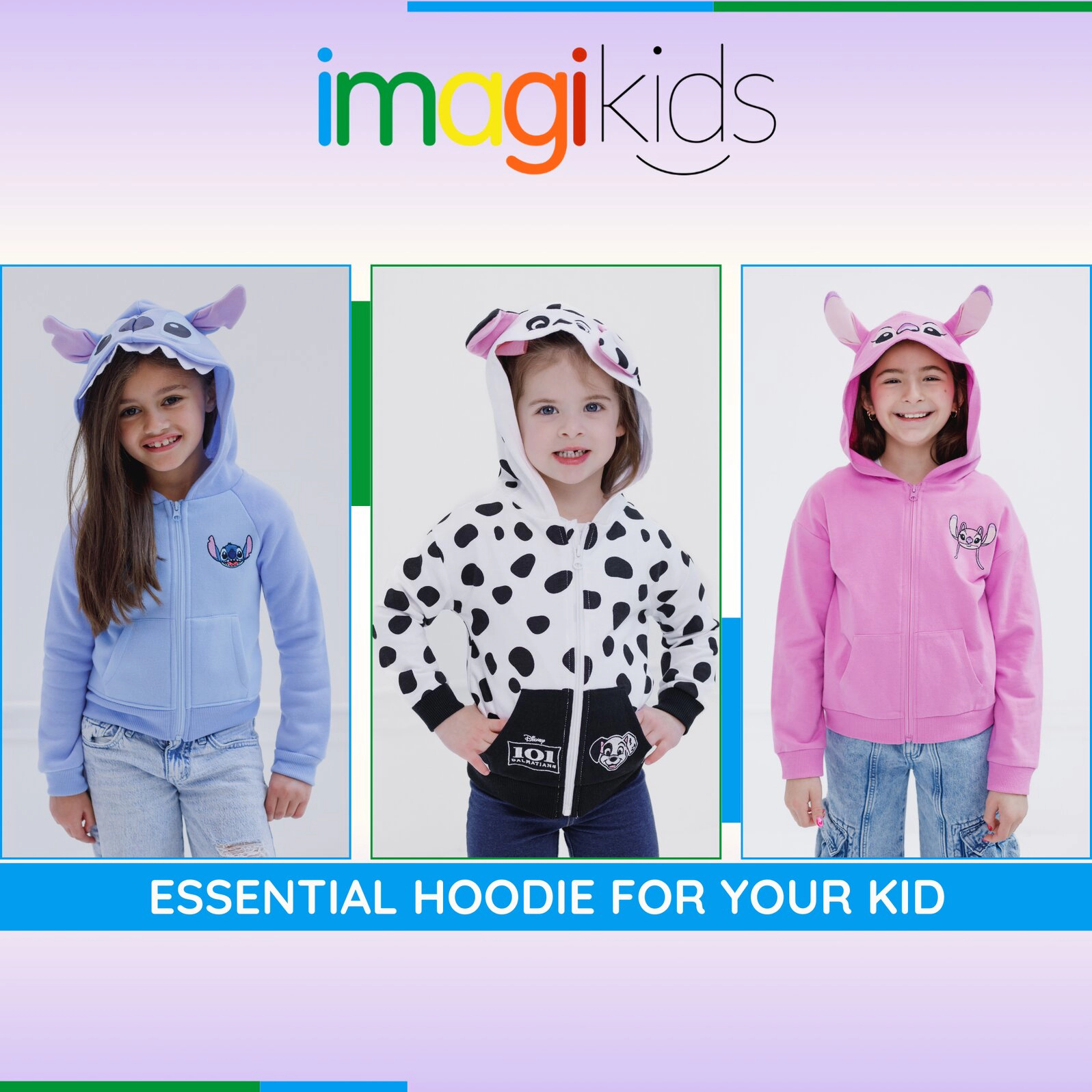 Disney Girls' Cosplay Fleece Zip-Up Hoodie