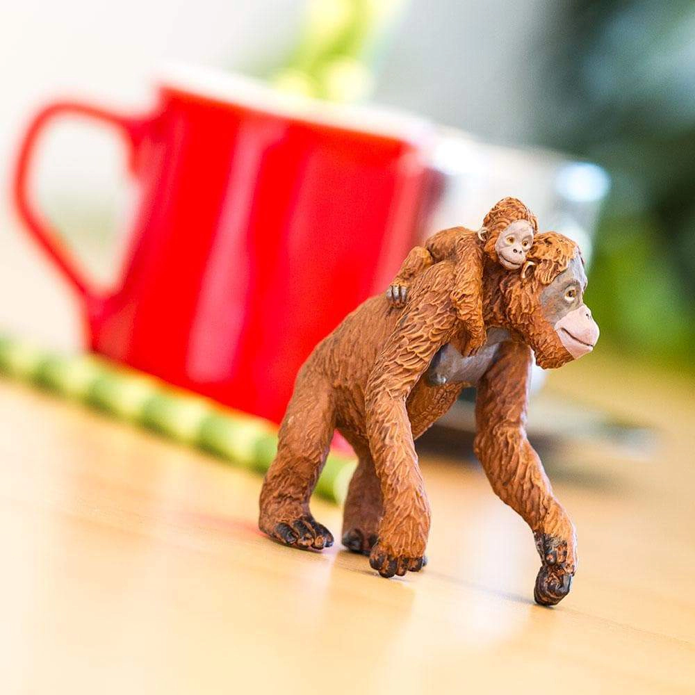 Safari Ltd. - Orangutan with Baby Kids Toy Figure