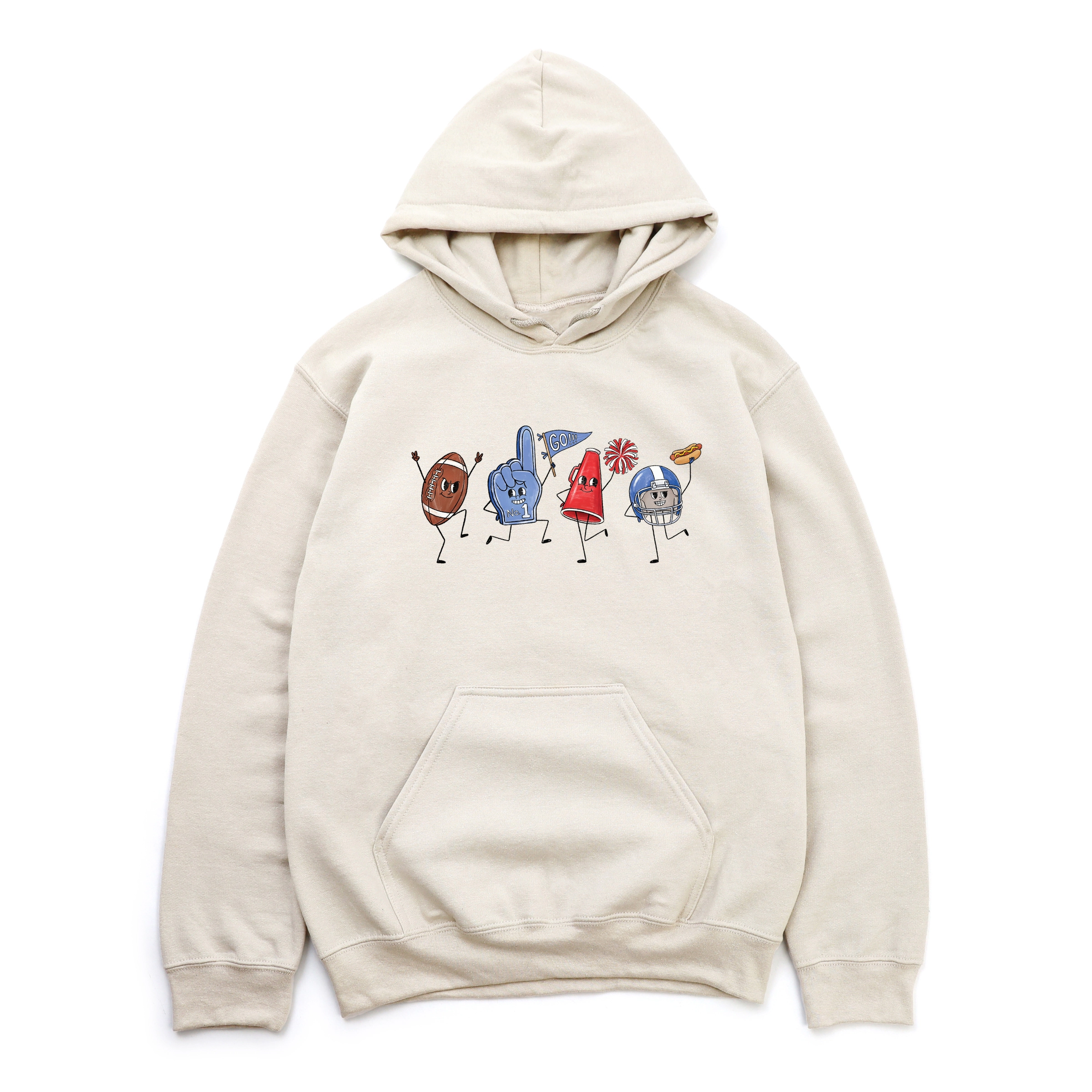 Simply Sage Market - Women's Graphic Hoodie Football Stick Figures