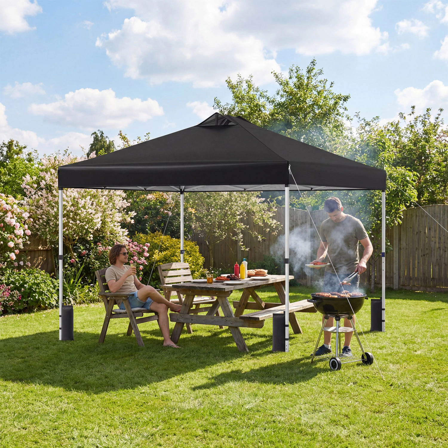 LJG 10 x Feet Outdoor Commercial Pop up Canopy Tent