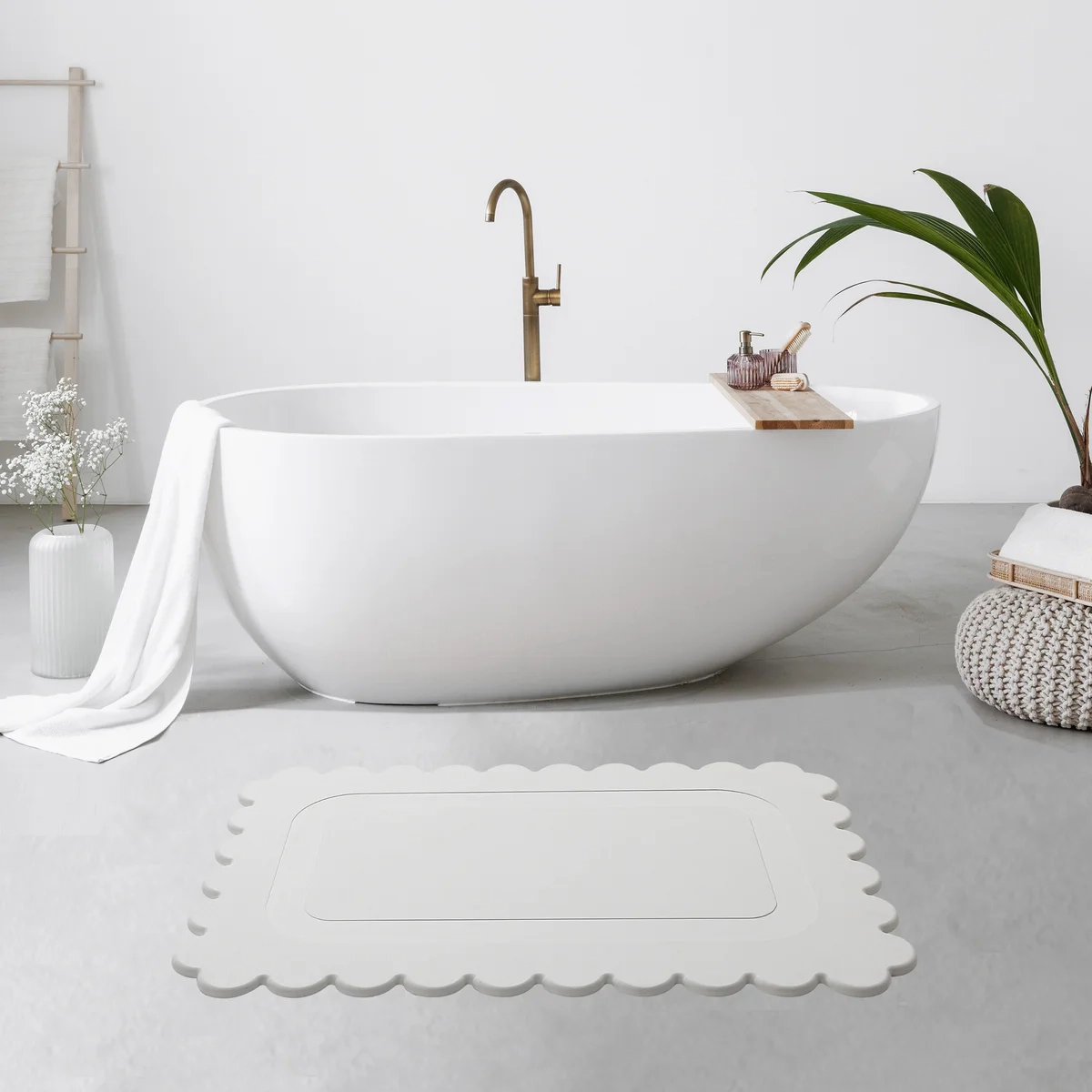 Mint Diatomaceous Quick Drying Stone Bath Mat