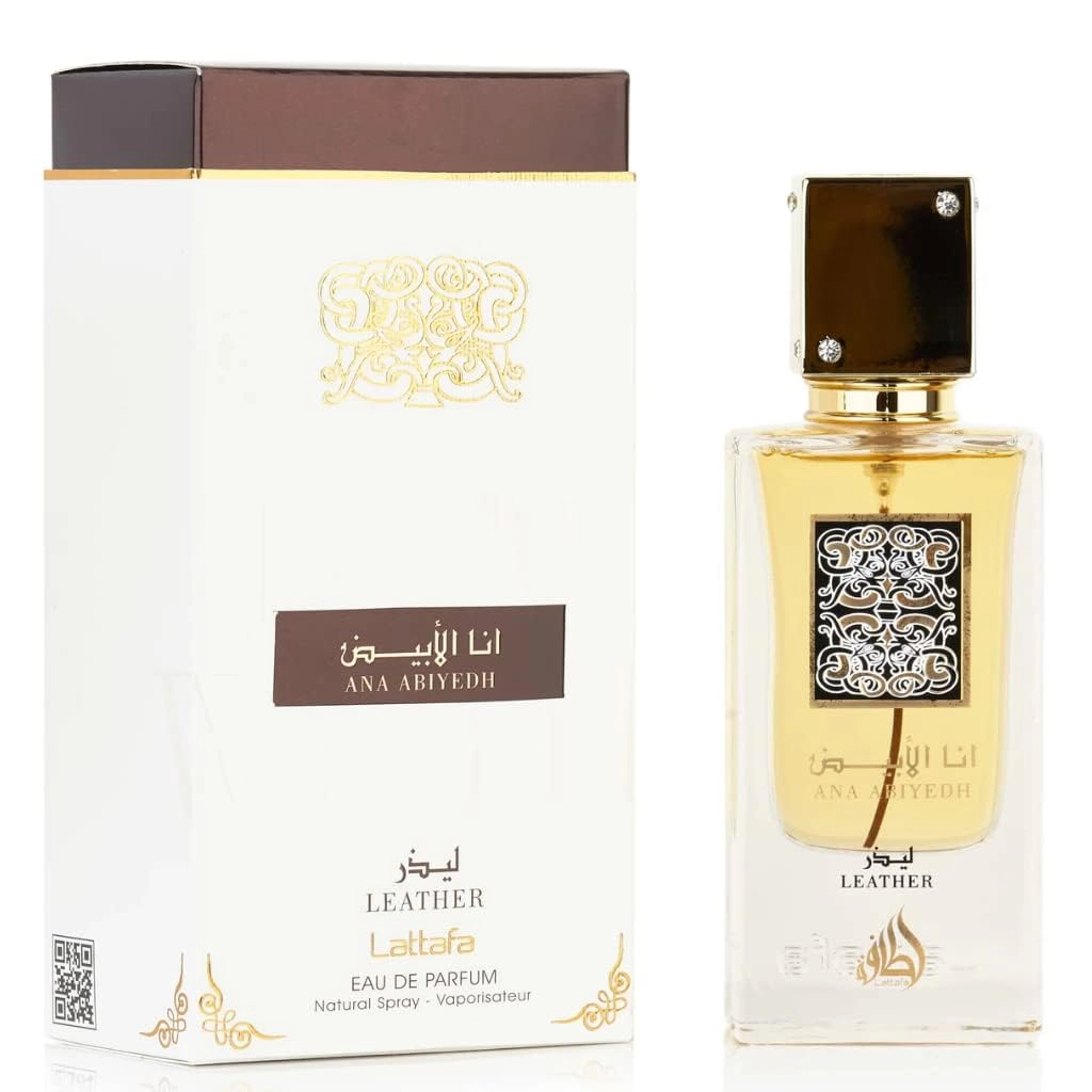 Lattafa Ana Abiyedh Leather Eau de Parfum Spray, 60 mL (2.0 oz) Unisex