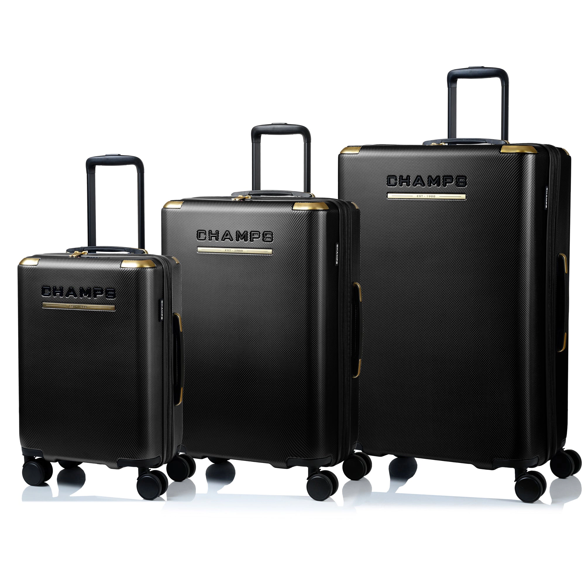 CHAMPS Luxe II Collection 3-piece Hardside Luggage Set