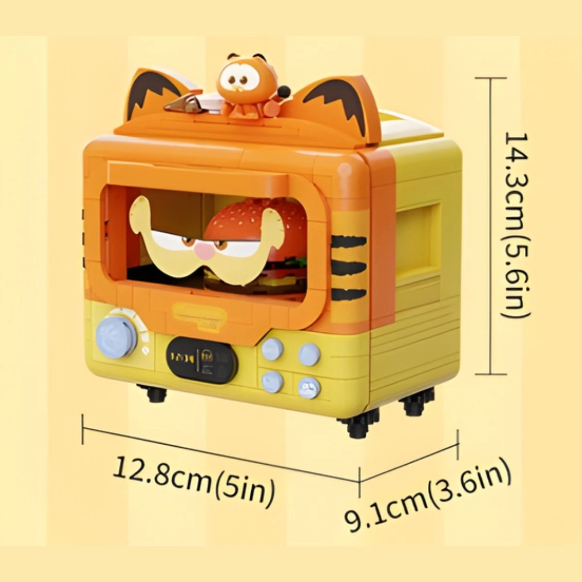 Pantasy The Garfield Movie Smart Oven #86822 Building Block Set - 278-Piece Fantastic Machine Series 2.0