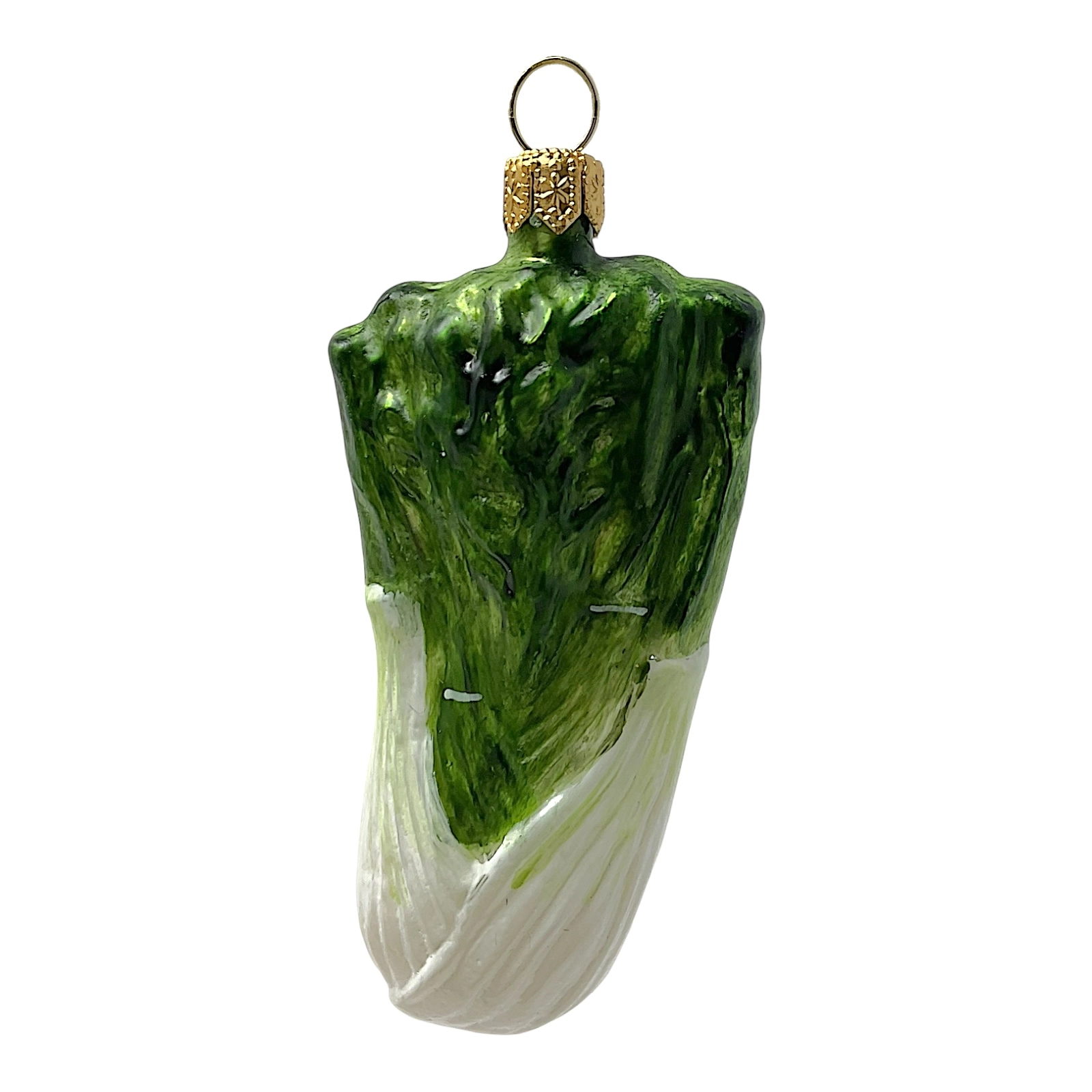 Pinnacle Peak Trading Company Fennel Polish Glass Christmas Ornament Food Herb Vegetable Decoration Set of 2