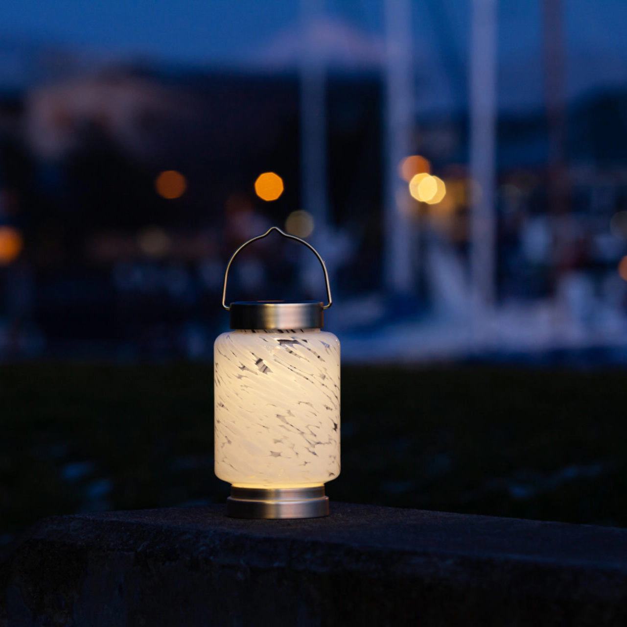 Allsop Home & Garden Boaters Solar Lanterns Handblown Glass