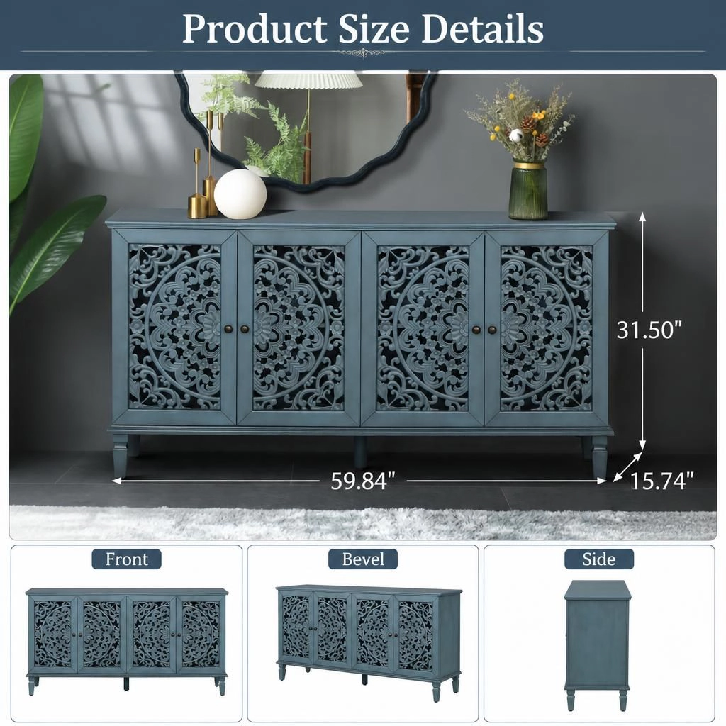 GOODSILO Spacious Enclosed Home Storage Cabinet