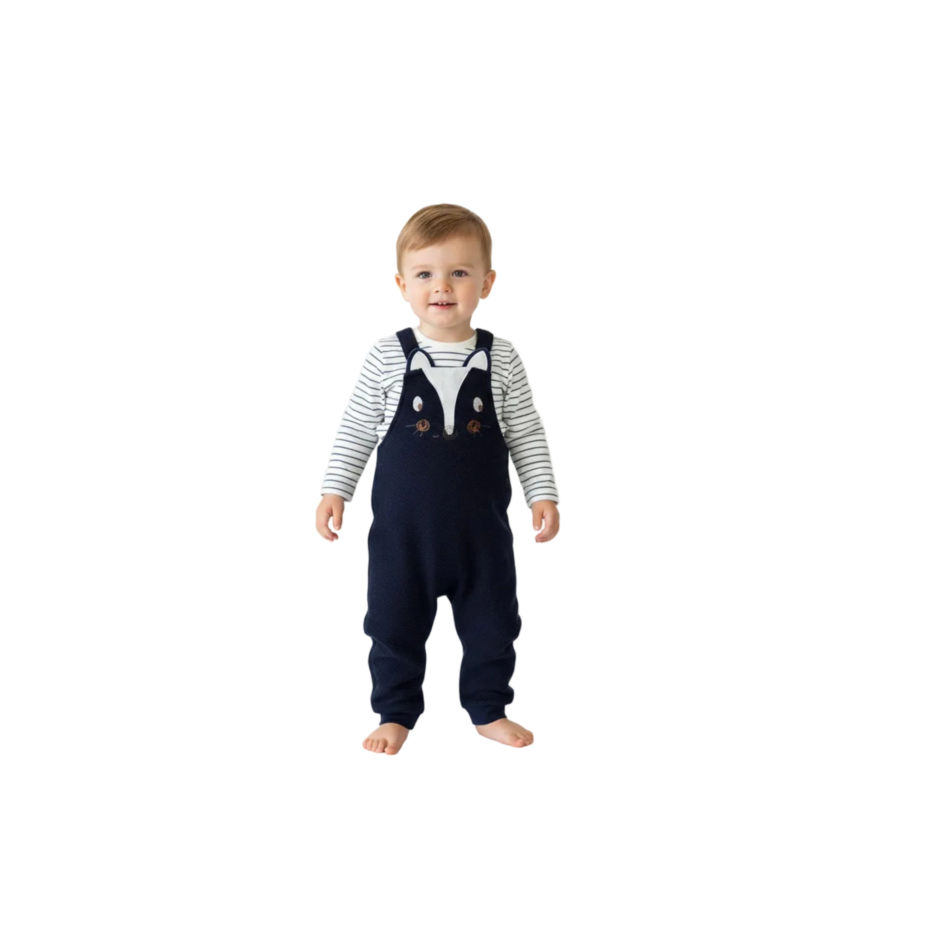 Wear Sierra Boys Infant Toddler Overalls 2‑Piece Set
