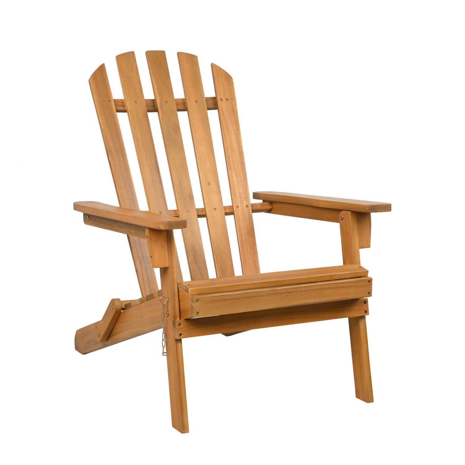 LJG Folding Acacia Wood Oversized Adirondack Chair