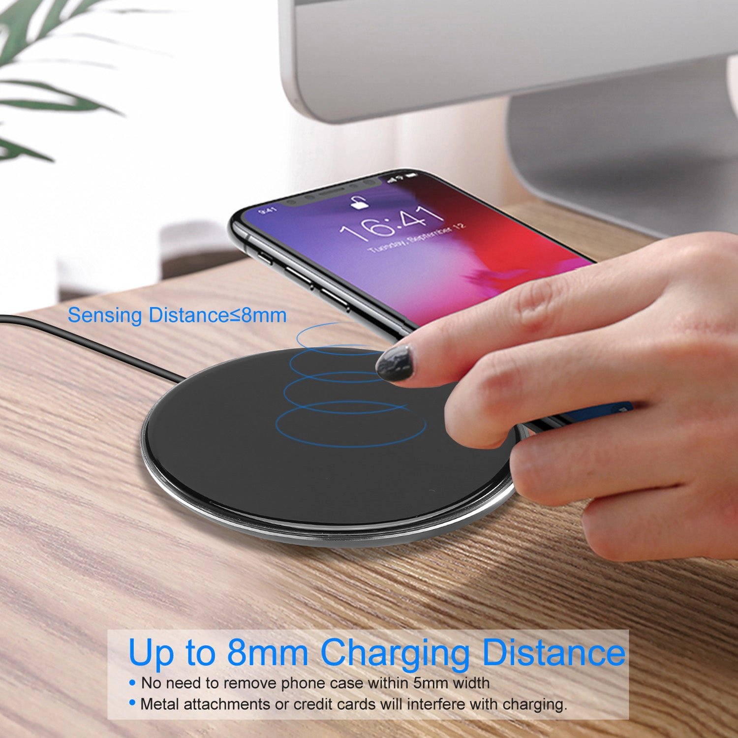 GBruno Qi-Certified 5W Wireless Charging Pad