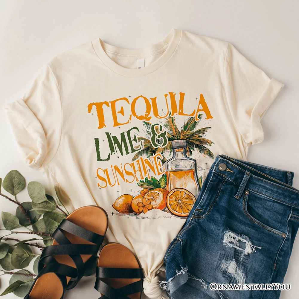 OrnamentallyYou Womens Tequila Lime & Sunshine T-Shirt