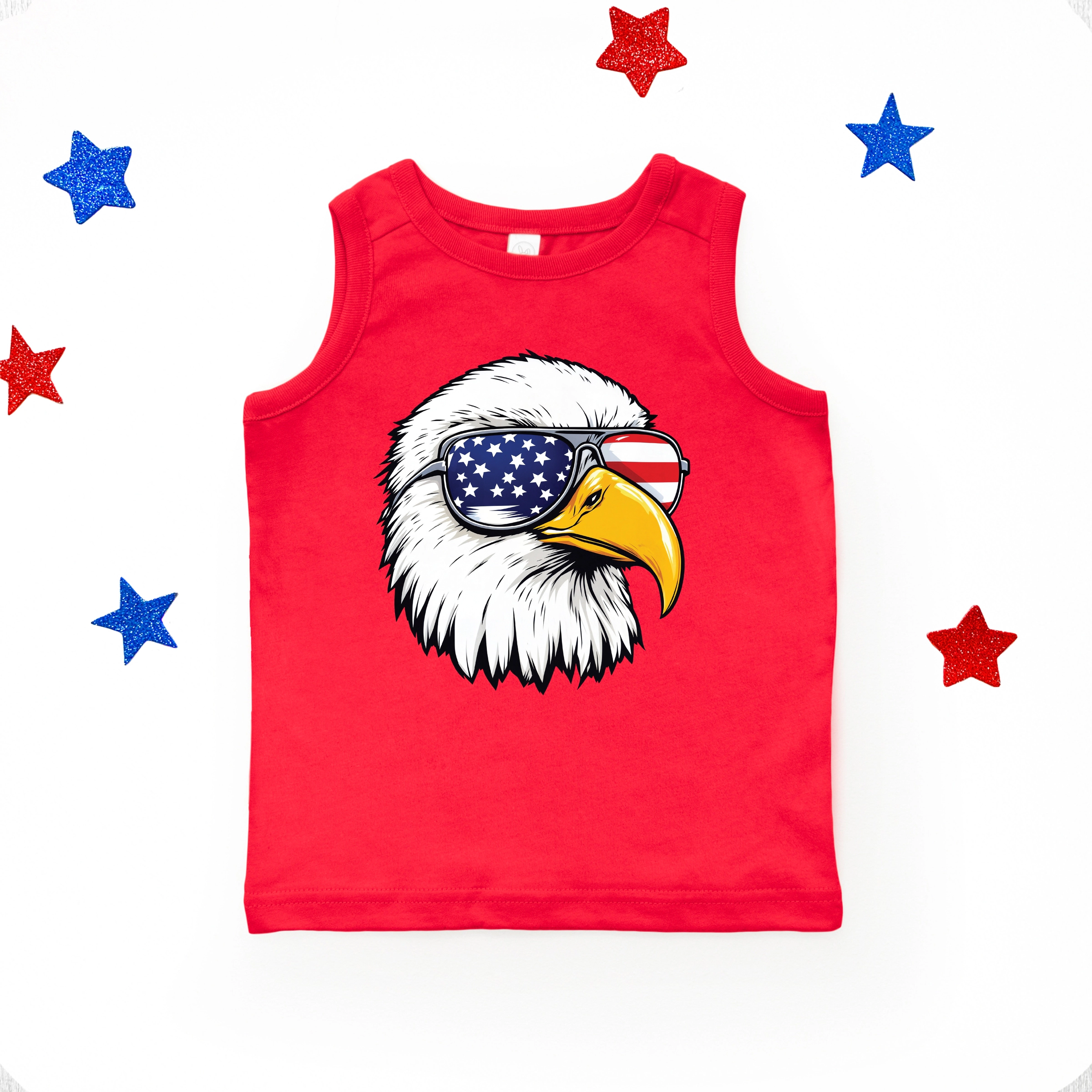 The Juniper Shop - Patriotic Eagle Sunglasses Youth Tank Top