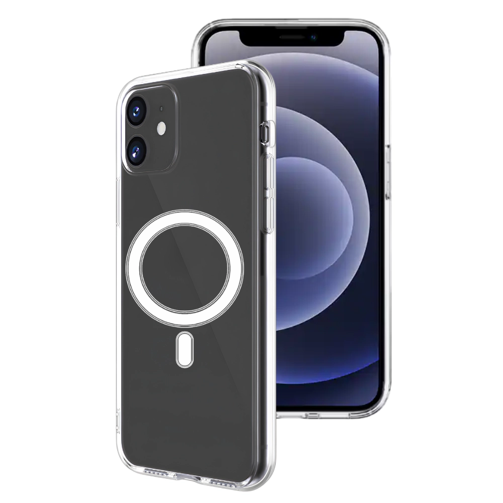 Qixxronics Magnetic Phone Cover for iPhone 12, Shockproof Magnetic Case Compatible with iPhone 12