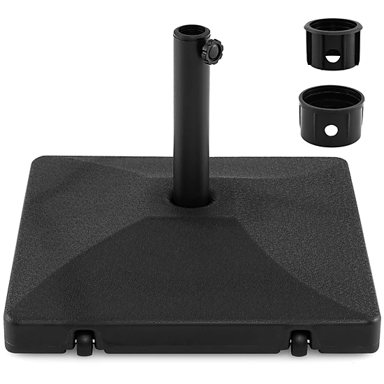 SlickBlue Fillable Patio Umbrella Base with Rolling Wheels for Center Pole Market Umbrellas