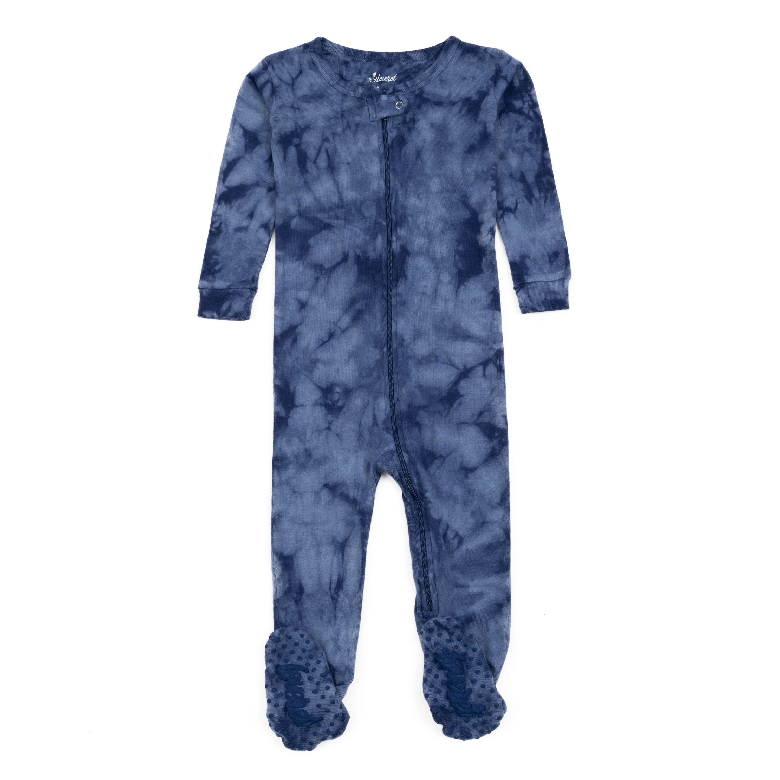 Leveret Baby Tie Dye Mix Cotton Footed Pajamas