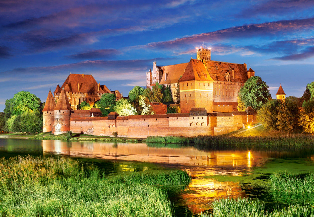 CASTORLAND 1000 Piece Jigsaw Puzzles, Malbork Castle, Poland, Monastic knighthood' Castle, Adult Puzzle, C-103010-2