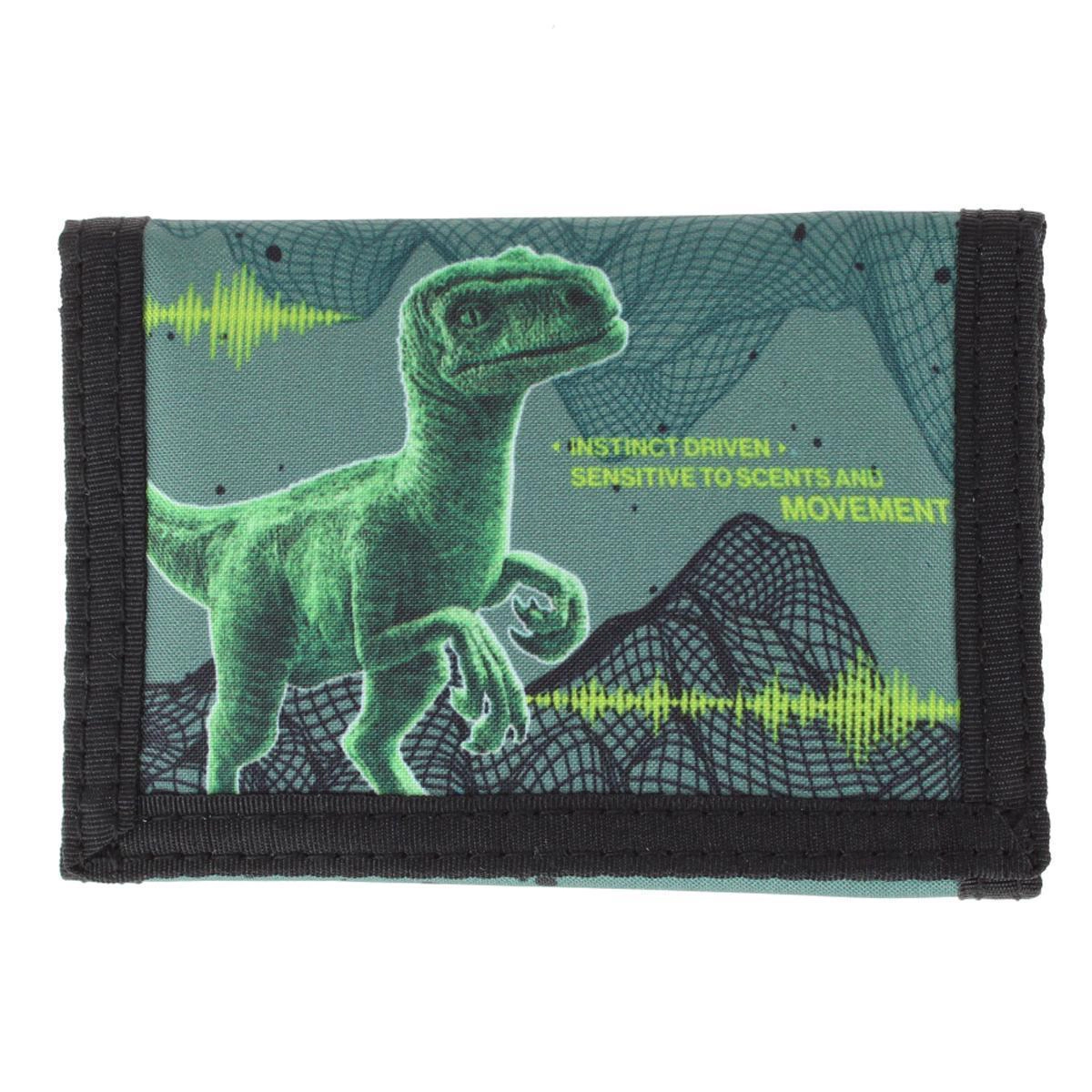 Textiel Trade Boy's Jurassic World Hook & Look Closure Tri Fold Wallet