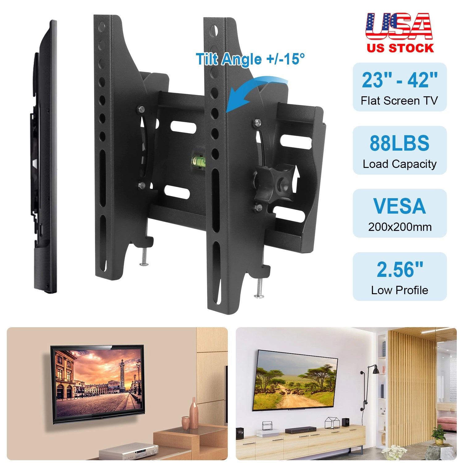 GBruno Tilting 42 Inch TV Wall Mount Bracket