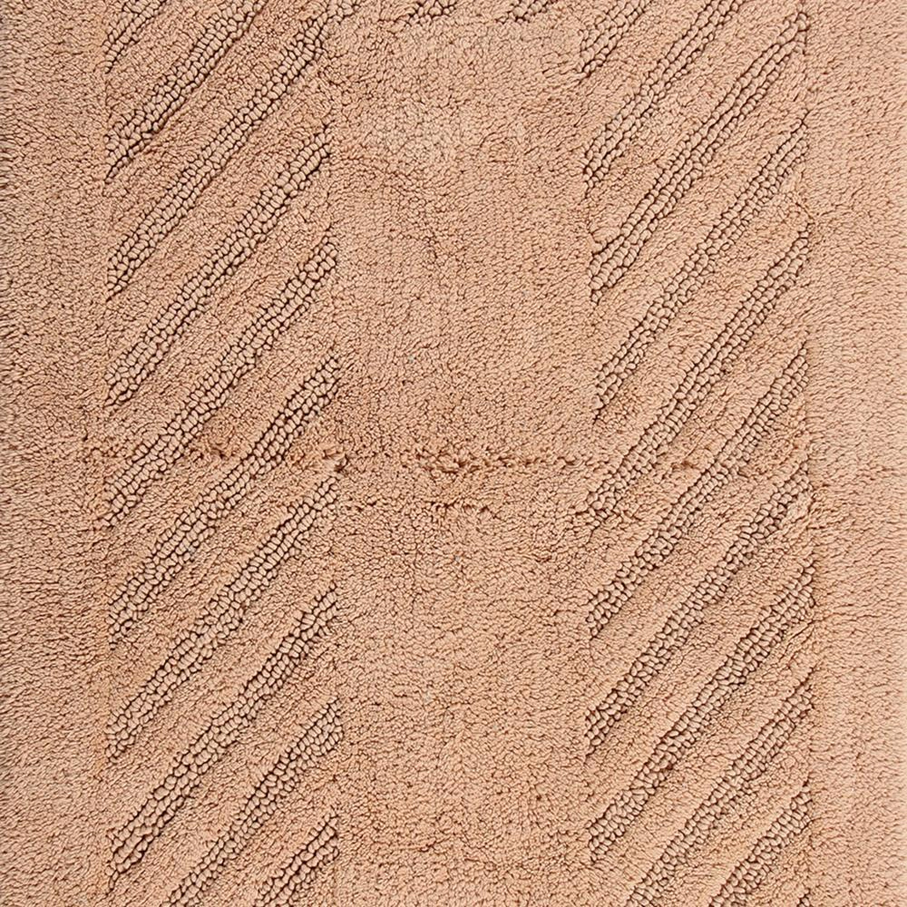 Diagonal Racetrack 100% Cotton Reversible Bath Rug by Knightsbridge