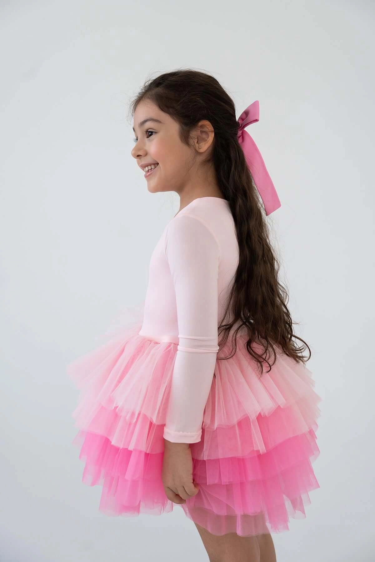 Mini Celebrities Girls Pink Love Tutu Dress