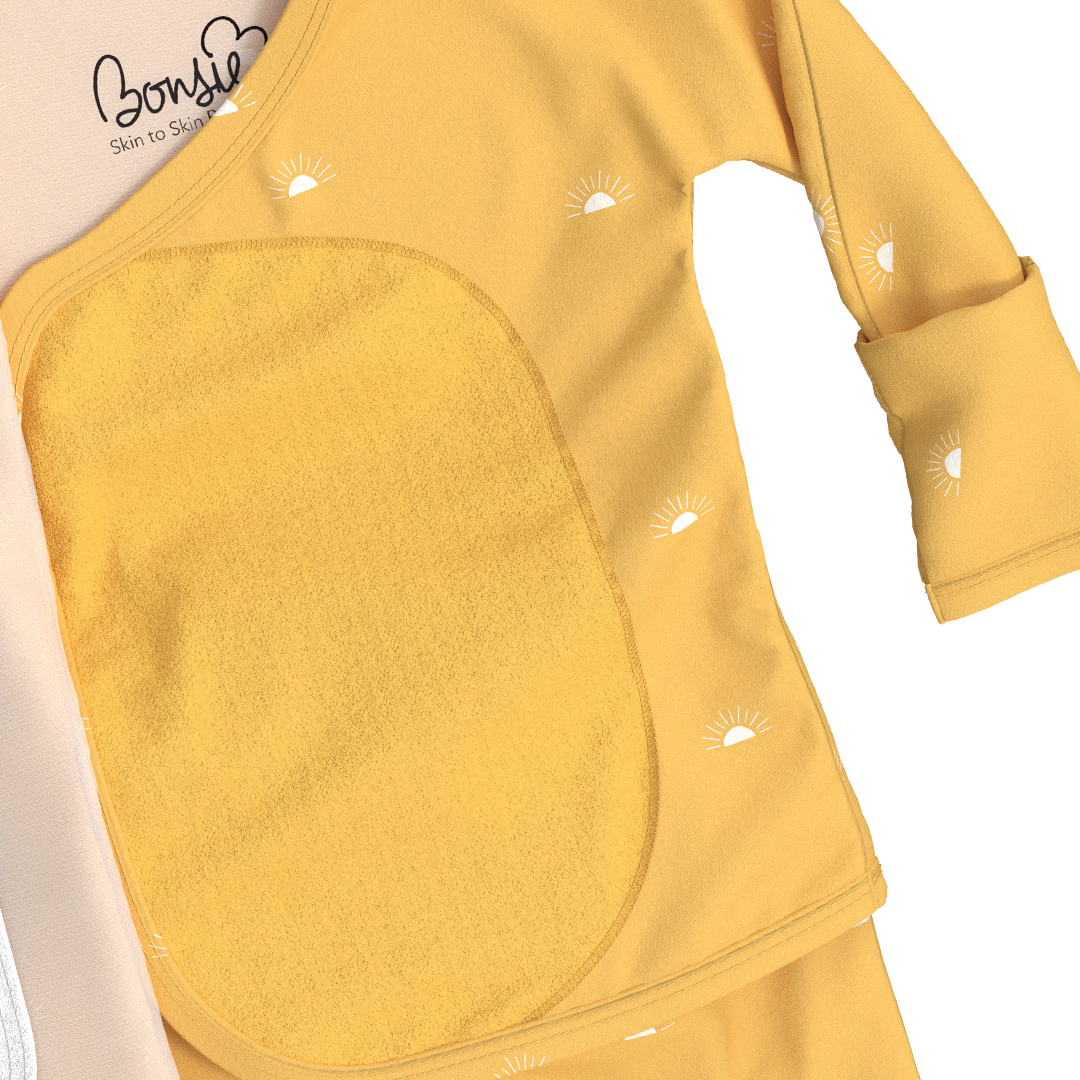 Bonsie Footie - Sunrise, Skin-to-Skin Babywear