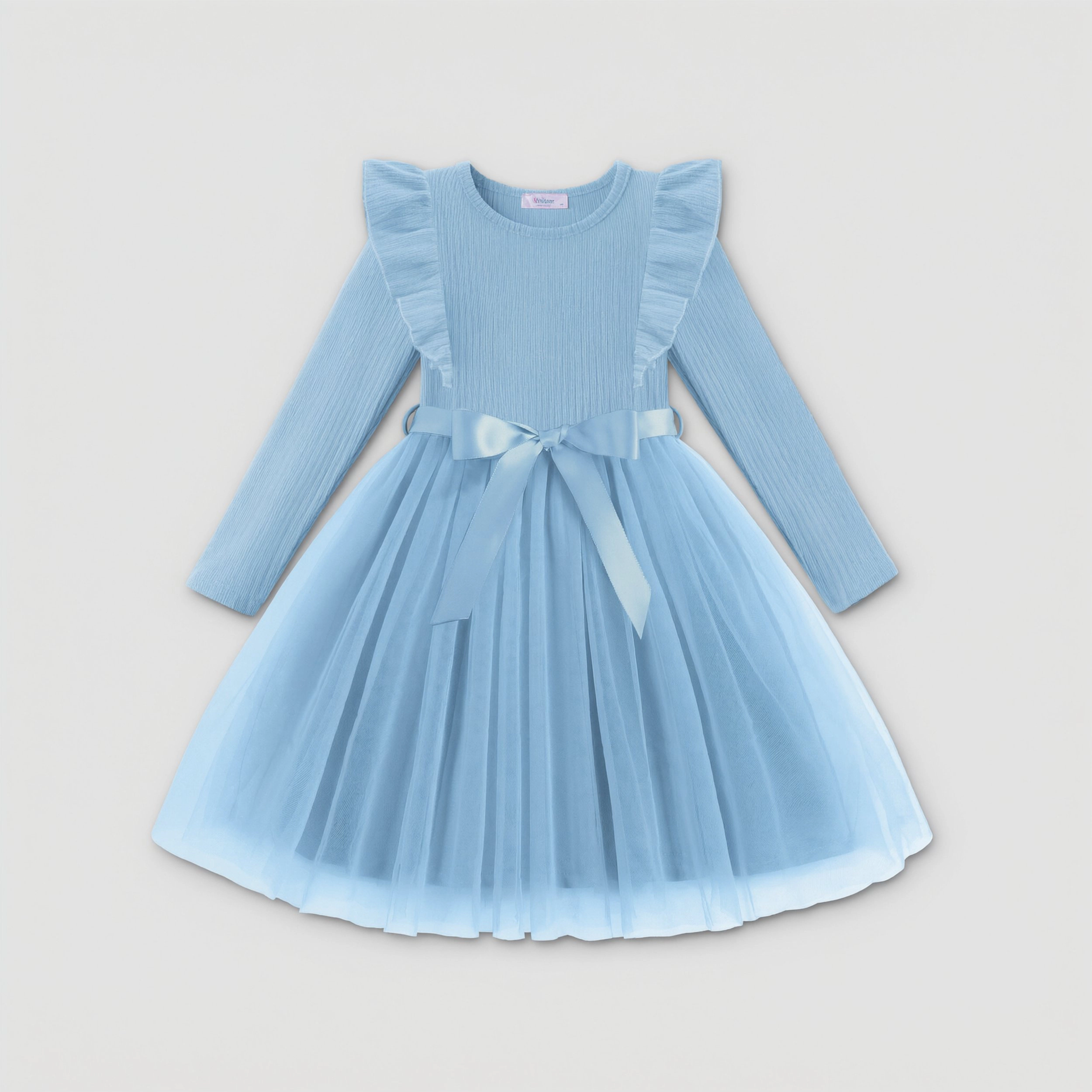 Arshiner Toddler Dress Christmas Patter Tulle Girls Long Sleeve Tutu Winter Kis Outfit